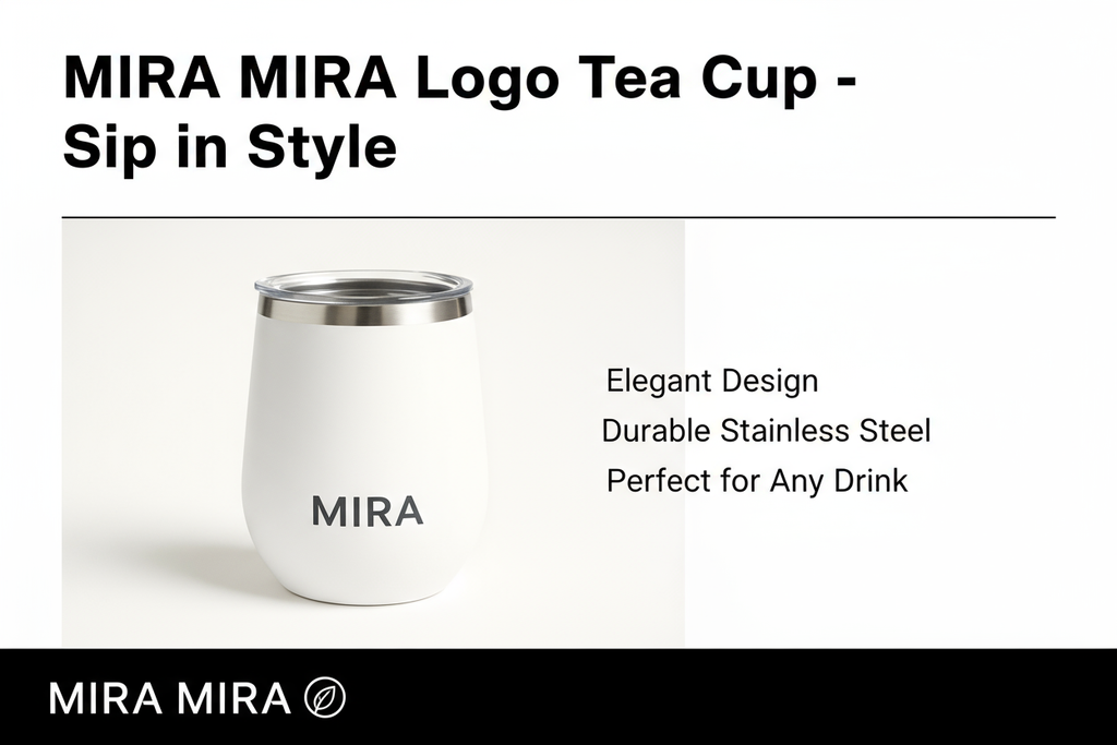 MIRA MIRA Logo Tea Cup with Headline