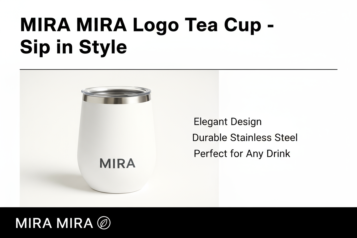 MIRA MIRA Logo Tea Cup with Headline