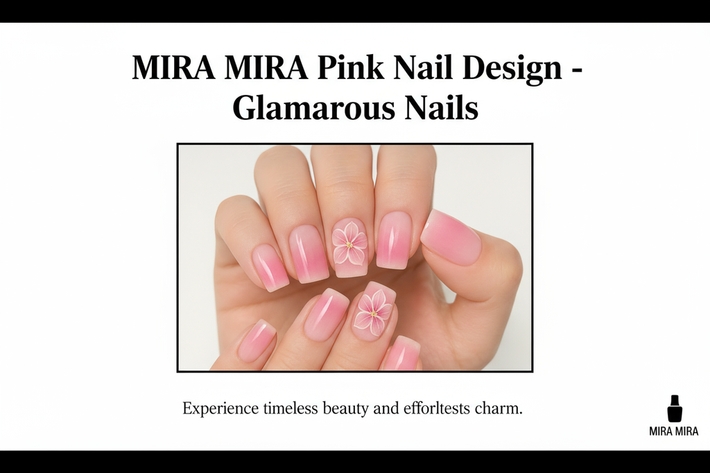 MIRA MIRA Pink Nail Design with Headline