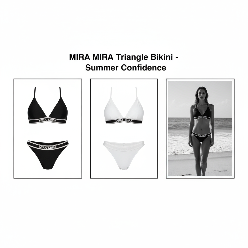 MIRA MIRA Triangle Bikini with Headline
