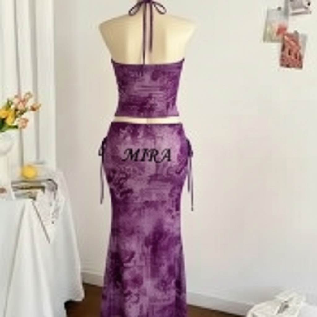 Purple dress with MIRA