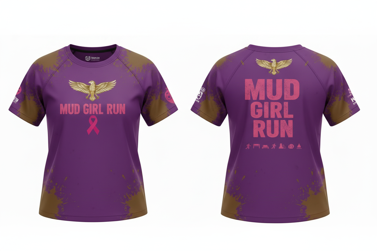 Purple Mud Girl Run T-Shirt