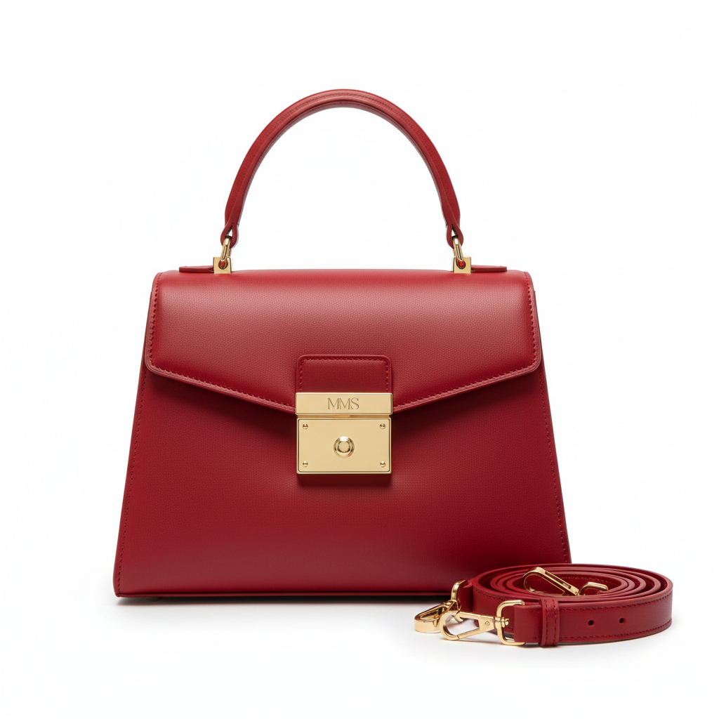 Red handbag