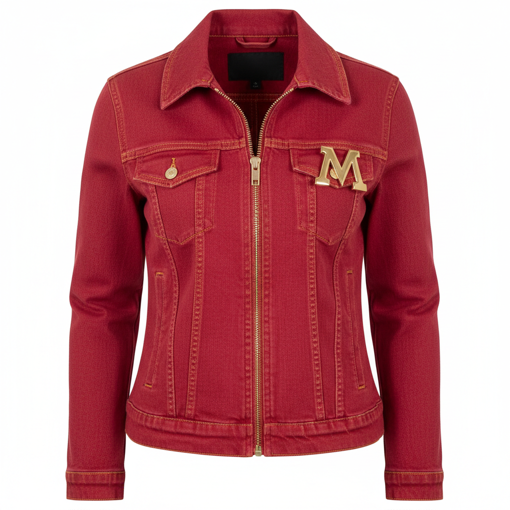Red M denim jacket
