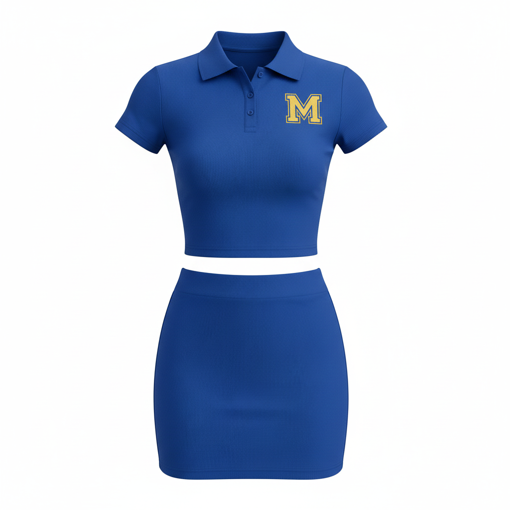 Royal blue M matching set