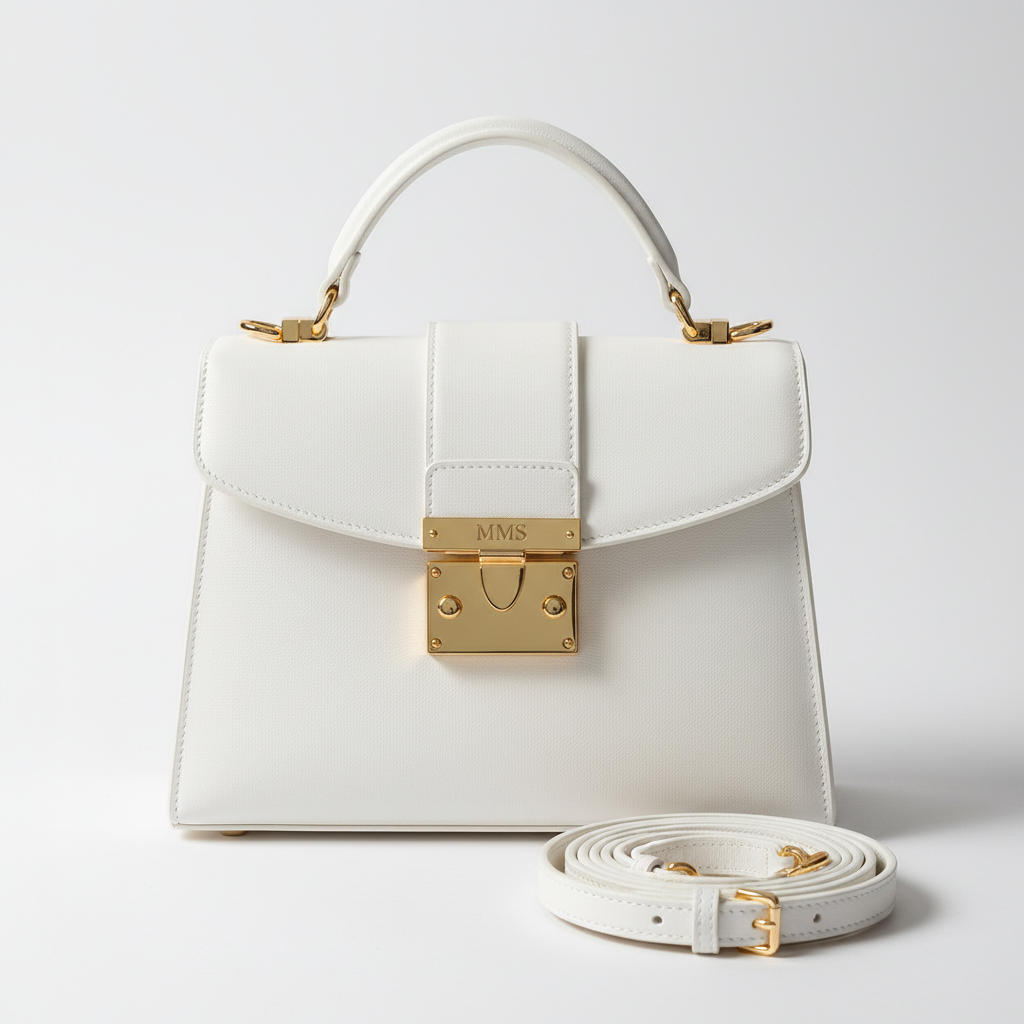 White handbag