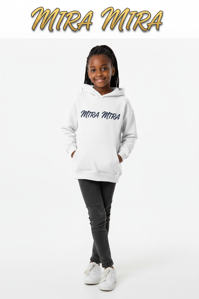 White MIRA MIRA Kids Hoodie
