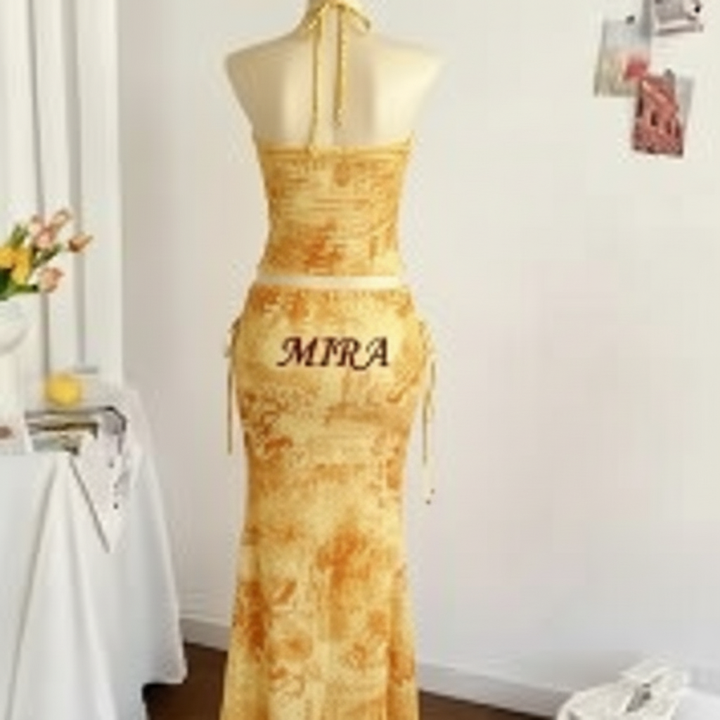 Yellow dress with MIRA